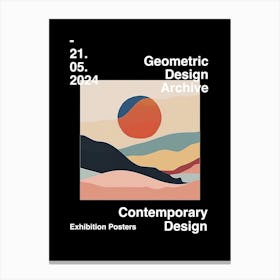 Geometric Design Archive Poster 44 Canvas Print