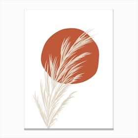 Grass And Sun Canvas Print