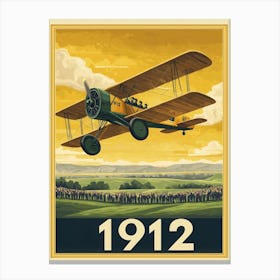 Aihrgdesign A Retro Travel Poster Celebrating The 1912 Advanc 49efe9f4 4113 485d 952d F102cf3237b8 3 Canvas Print