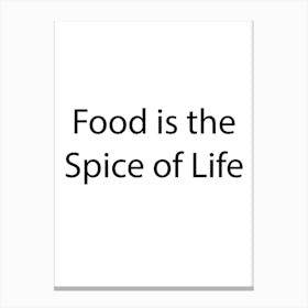 Food And Drink Quote 18 Canvas Print