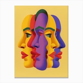 Four Faces 5 Canvas Print