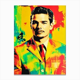 Josh Hartnett Colourful Pop Movies Art Movies Canvas Print