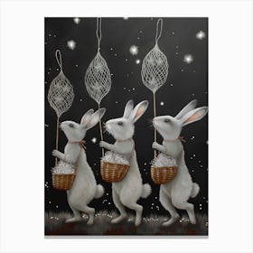 Starcatching Hares Canvas Print