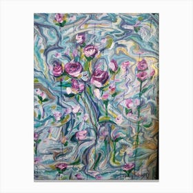 Purple Roses Canvas Print