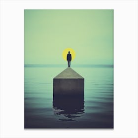 Lonely | Retro Sci-fi Canvas Print