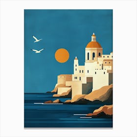 A Minimalist Poster Of Malta Canvas Print