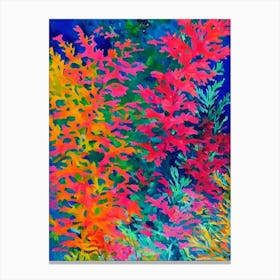 Acropora Vibrant Painting Canvas Print