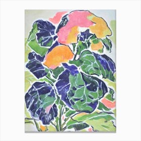 Collard Greens 2 Fauvist vegetable Canvas Print