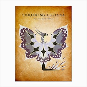 Shrieking Legiana Vintage Canvas Print