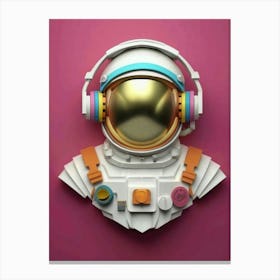Astronaut Helmet Canvas Print