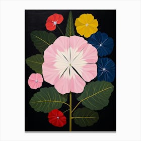 Phlox 3 Hilma Af Klint Inspired Flower Illustration Canvas Print