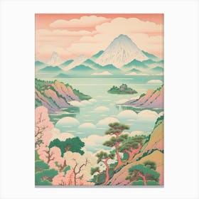 Mount Kaimon In Kagoshima, Japanese Landscape 1 Canvas Print