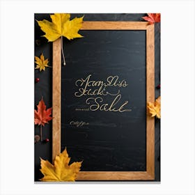 A Maple Leaf Intricately Crafted In Vibrant Yellow And Orange Hues To Showcase Autumns Majesty Re (4) Canvas Print