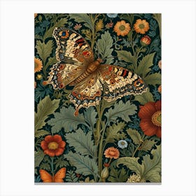 william morris Butterfly Wallpaper 1 Canvas Print