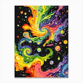 Galaxy Painting 6 Canvas Print
