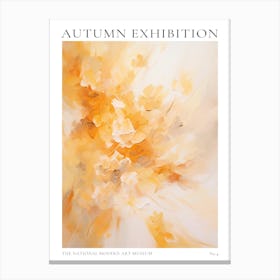 Autumn Exhibition Modern Abstract Poster 4 Canvas Print