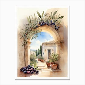 Puglia, Italy with olive trees 2 Canvas Print