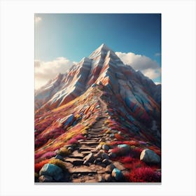 Colorful Mountain Canvas Print