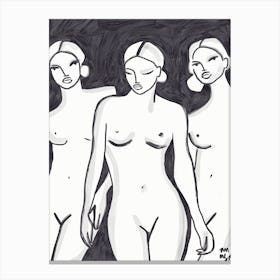Nudes 2017 Canvas Print