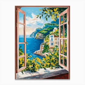 Open Window To The Sea Canvas Print