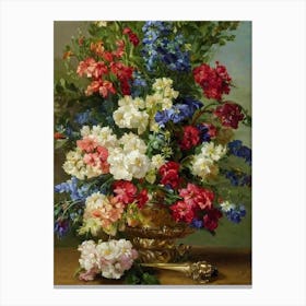 Snapdragons Painting 1 Flower Canvas Print