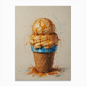 Ice Cream Cone 83 Canvas Print