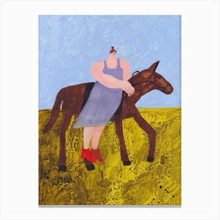 Horse Riding Canvas Print