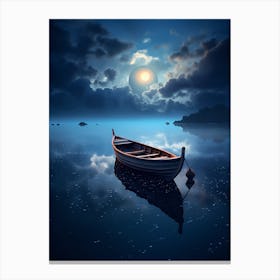 Boat In The Water Canvas Print