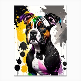 Boxer Dog Painting Canvas Print