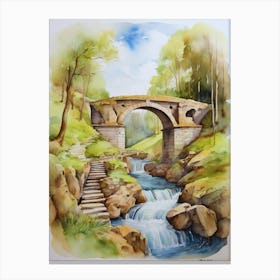 Roman stone bridge.1 Canvas Print