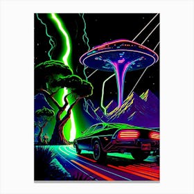 Alien Spaceship Canvas Print