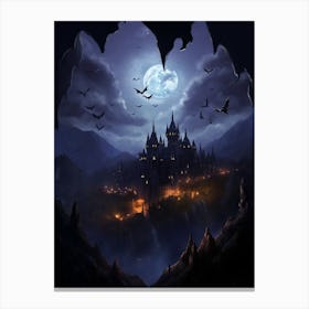 Bat Cave Realistic 5 Canvas Print