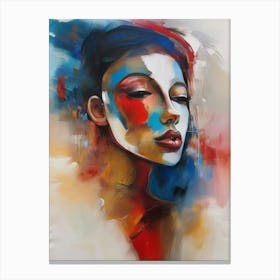 'The Face Of A Woman' Canvas Print