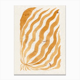 Zebra Leaves Canvas Print