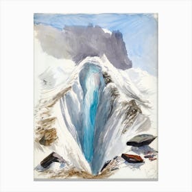 Eismeer, Grindelwald, Recto From Splendid Mountain Watercolours Sketchbook (1870), John Singer Sargent Canvas Print