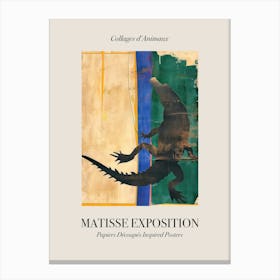 Crocodile 1 Matisse Inspired Exposition Animals Poster Canvas Print