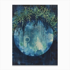 Moon And Trees Canvas Print