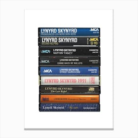 Lynyrd Skynyrd - Albums - Cassette Print Canvas Print