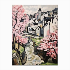 Castle Combe (Wiltshire) Painting 2 Canvas Print