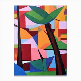 Serviceberry Tree Cubist Canvas Print