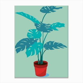 Monstera Plant Canvas Print