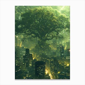 Fantasy Tree In The Middle 5 Canvas Print