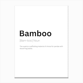 Bamboo Definition Meaning 1 Canvas Print