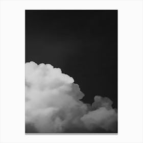 Cloud Wall Art Painting Black Night Sky Print Detail C Canvas Print