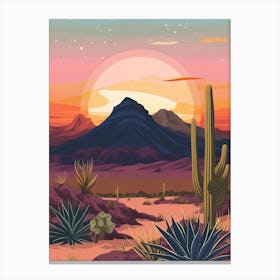 Desert Landscape Canvas Print