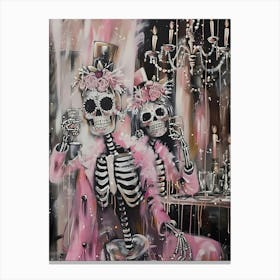 Day Of The Dead Skeletons Canvas Print