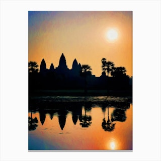 Angkor Wat Sunrise Canvas Print