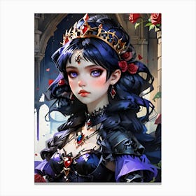 Young Woman In A Crown Canvas Print