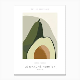 Avocado Le Marche Fermier Poster 6 Canvas Print