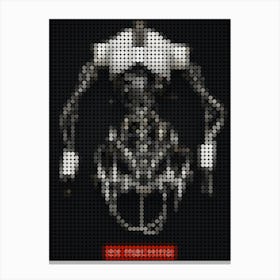 Ex Machina Movie Poster In A Pixel Dots Art Style Canvas Print